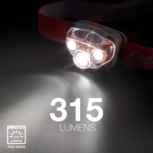 Energizer LED Headlamp, Bright Light for Outdoors, Camping, Mechanic Work, Pack of 1, Rust Red