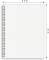 HULYTRAAT Large Dot Grid Spiral Notebook, 8.5" x 11", Premium 100gsm Ivory White Paper, Sturdy See-Through Cover, 128 Dotted Pages per Notebook(2 Pack) for Home, School, Office, Artist Writing/Drawing by HULYTRAAT