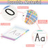 Qyeahkj 37 PCS Pastel Colors Stripes Classroom Alphabet Number Educational Poster Cards, Learning Cards Decorations Colorful Boho Bulletin Board Letter for Teacher Kindergarten School Home Wall Decor