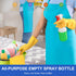 Spray Bottles (4 Pack, 24 Oz) Refillable Empty Plastic Water Spraying Bottle for Cleaning, Hair Spray, Car Detail,