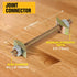 10PCS Countertop Connector, Table Top Fasteners, Miter Draw Bolt Joint Connector, Butcher Block & Furniture Kit