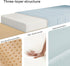 KJEKT 1.2x20x20 50D Bay Window Seat Cushion Teddy Fabric Density White Foam Padding Non-Slip & Durable.Easy Clean