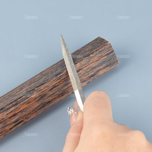 AUEAR Set of 10 Pack Mini Diamond Needle File Set, Barrette Crossing Knife, Jewelers Glass Metal Wood