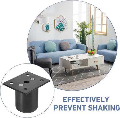 2pcs 5cm Cabilock Adjustable Aluminum Alloy Furniture Legs Heavy Duty Cabinet Support Feet Sofa Table Replacement Legs