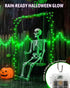 Kelumi 16.4ft 50 Halloween Lights Battery Operated, Green Fairy Lights with Timer Waterproof LED Halloween Decorations