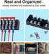MILAPEAK Terminal Block and Strip, 10pcs (5 Sets) 5 Positions Dual Row 600V 15A Screw Terminal Strip Blocks with Cover
