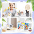 7 Rotating Art Supply Organizer Storage Caddy for Kids, Bins Craft Crayon Marker Organizers for School Desk, Lazy Susan