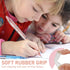 Four Candies 3PCS Clear Mechanical Pencils Set, 0.7mm Pastel Pencils with 360PCS HB Lead Refills
