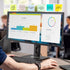 FaitAtten 2-Pack Frameless Monitor Sticky Note Boards - Screen Memo Board for Edgeless Monitors, Decorative Computer