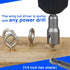 SPEEDWOX 2 Pcs Power Wing Nut Driver Set, 1/4 Inch Hex Shank Steel Drill Bits for Wing Nuts, Eye Screws