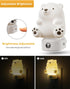 3D 3000K, 3 L LOHAS LED Night Light for Kids, Cute Bear Night Light Plug in, Dusk to Dawn Nursery Night Lights