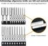 MulWark Hex Head Allen Wrench Drill Bit Set 20PC (10pc Metric & 10pc SAE), 2.3" Long 1/4" Diameter Quick Release Shank Magnetic Screwdriver Bit Set for Assembling Furniture by MULWARK