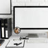DOPENSPI 4PCS 2.3" Cubicle Mirror, Adjustable Cubicle Mirror to See Behind You Monitor Mirrors Rear View Convex