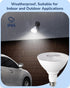 EDISHINE PAR38 LED Outdoor Flood Light Bulb, 2 Pack, 18W (120W Equivalent), Dimmable, Waterproof, E26 Base, 5000K