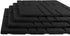 16" 16" 4 Playsafer Squarescape Rubber Interlocking Tile for Outdoor and Indoor Use | X | Easy Installation (Black