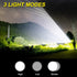2000 DARKBEAM LED Flashlight Rechargeable USB High Lumens, Small and Bright Pocket Flashlights, Focus Adjustable Water