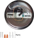 Royal Designs, Inc. Hanging Pendant Lighting, Keyless Cylinder-Shaped Pendant Light Socket and Canopy, Antique Copper