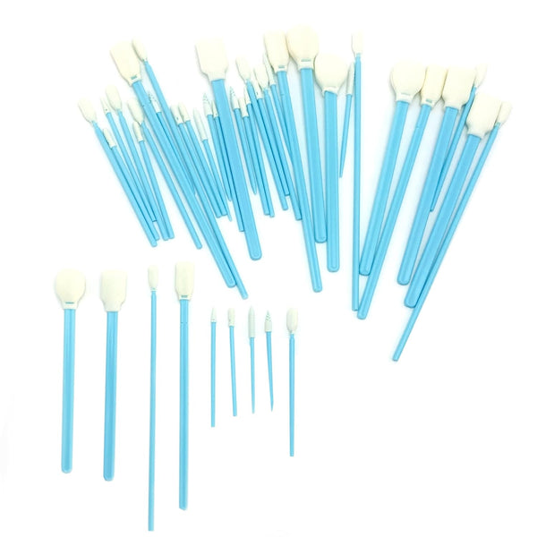 BabyPearl Lint-Free Foam Swab Sticks (9 Types 33 Pcs), Foam Tip Cleaning Swab