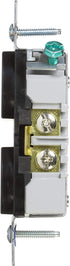 Eaton BR15BK 15-Amp 125-volt Commercial Grade Straight Blade Duplex Receptacle, Black