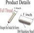 20PCS 1/4-20x1" Hexagon Socket Set Screws, 304 Stainless Steel Full Thread Cup Point Grub Screws