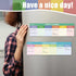 Weekly Planner Notepad, 200 Sheets, 2.8 x 9.5 Inch, Colorful Tear Off Calendar Pad for Office School Reminder Sticky Pad