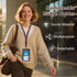 Book Lover Gifts for Women, Reading Lanyards for ID Badge, Bookshelf ID Badge Holder with Retractable Reel Clip