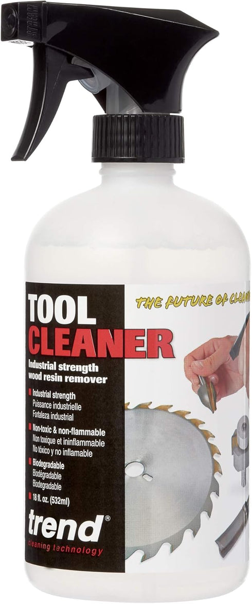 Trend Tool & Bit Cleaner, Industrial Strength Wood & Resin Remover, 18 fl oz, CLEAN/500