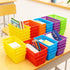 Odowalker 36 Pack 6.1" 4.5" 2.36" Mini Storage Baskets Bins, Colorful Crayon Pencil Container Storage Trays, Small