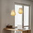 8" 6 JHY DESIGN Battery Powered Hanging Lamp H Braided Cotton Rope Decorative Pendant Lamp Battery Lamp with Hours