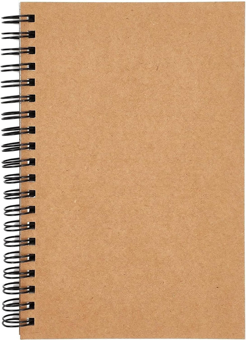 Spiral Bound Graph Paper Notebooks, 50 Sheets A5 Journal (5 x 7 In, 4 Pack)