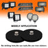 ULIBERMAGNET 2Pack Rubber Coated Magnet, Anti-Scratch Neodymium Round Magnet Base with M6 Female Thread Stud