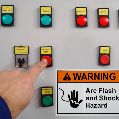 ForraFun 10 Pack 5 3.5 Warning Arc Flash and Shock Hazard Label Decal - x In Vinyl Labels Sign for Electrical