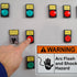 ForraFun 10 Pack 5 3.5 Warning Arc Flash and Shock Hazard Label Decal - x In Vinyl Labels Sign for Electrical