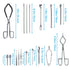 Scientific Lab Tools Pack for Basic Starter, Chemistry Set - Crucible Tongs Lab Spatula Scoop U-Shape Spoon Test Tube Clamps Stainless Steel Forceps Tweezers
