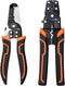 Wire Stripper Crimper Pliers Set for AWG 10-22, 2 PCs Wire Stripping and Crimping Tool with Wire Cutter