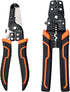 Wire Stripper Crimper Pliers Set for AWG 10-22, 2 PCs Wire Stripping and Crimping Tool with Wire Cutter