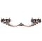 JETLAND French Provincial Drawer Pulls - 4-Pack, Antique Brass, 4" Hole Centers, Vintage