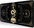 Black & Gold Large Mouse Pad, Boho Snake Witch Desk Mat for Desktop, 35.4x15.7 in for Gaming & Office