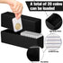 Wenqik 6 Pcs Plastic Coin Storage Box Case with 20 Slab Holders, Coin Collection Container for Home Office (Black)