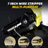 7-inch Wire Stripper/Wire Crimping Tool, 10-22 AWG, Wire Cutter, Crimper, Cable Stripper, Multi-Function Hand Tool