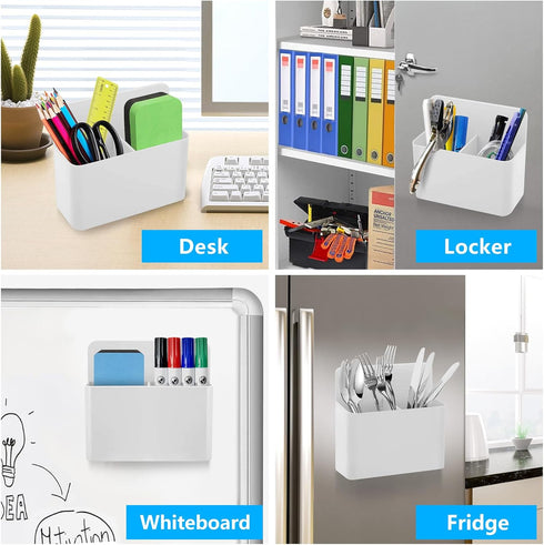 EZ COZY Magnetic Pen Holder, 2 Pack Magnetic Dry Erase Marker Holder for Whiteboard, Magnet Pencil Holder for