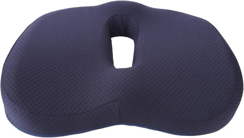 KunEchevyr Orthopedic Donut Pillow, Memory Foam Donut Seat Cushion with Ring Design and Front Groove for Pressure