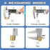 Digital Caliper Measuring Tool, Stainless Steel Vernier Caliper with Large LCD Screen, Easy Switch