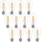 12Pack Dimmable ST58 LED Edison Bulbs, 4.5W Equivalent to 40W Vintage Light Bulbs, E26 Base 2700K ST58/ST19 Clear