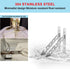Gearmatte 10" 440 Lb Pack 2 (16") Heavy Duty Shelf Bracket, Stainless Steel L Bracket Shaped Solid Shelf Support Corner