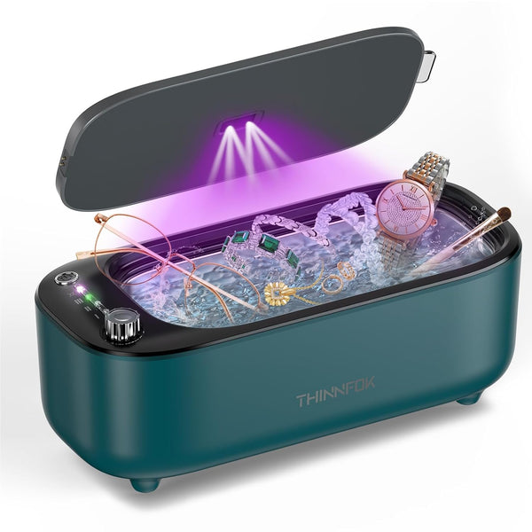 Ultrasonic Jewelry Cleaner, Smart Variable Frequency 47KHz - 50KHz, Professional Sonic Cleaning