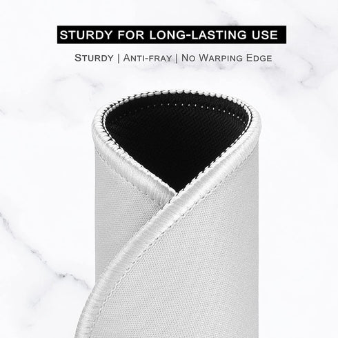 Hsurbtra Premium-Textured Mouse Pad - Small Round 8.7 x 8.7 Inch Gray, Anti-Slip Waterproof Rubber for Office Home