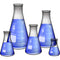 Karter Scientific Glass Flask 5 Piece Set | Narrow Mouth Erlenmeyer | Borosilicate Glass | 50ml to 1L