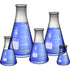 Karter Scientific Glass Flask 5 Piece Set | Narrow Mouth Erlenmeyer | Borosilicate Glass | 50ml to 1L