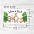 Hadley Designs 24 Woodland Thank You Cards with Envelopes, Rustic Animal Deer or Fox, 4x6 Varied Gratitude Pack